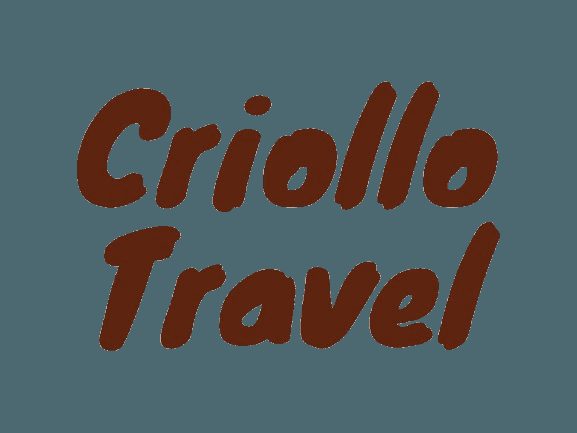 criollo travel logo brown b